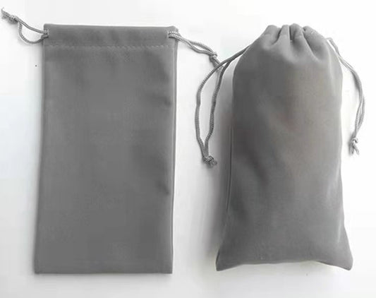 Silver Glasses Cloth Pouch